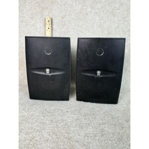 Pair Yamaha NS-AW1 Two-Way Indoor/Outdoor Black Speakers - Not Tested